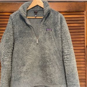 Patagonia Los Gatos Quarter Zip Pullover in Smolder Blue Sz Medium